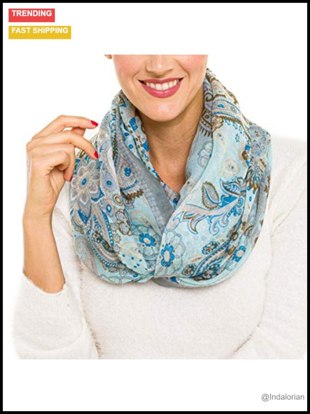 Infinity Scarf Lightweight Fashion Scarf For Women